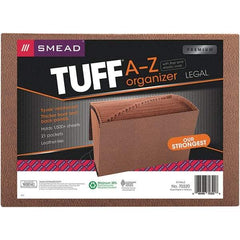 SMEAD - 15 x 10", Legal, Redrope, A-Z Indexed Expanding Files - Assorted Tab Cut Location - All Tool & Supply