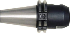 Bilz - CAT50 3/4" Shank Diam Taper Shank 3/4" Hole End Mill Holder/Adapter - 1-3/4" Nose Diam, 5-3/4" Projection, Through-Spindle, Through-Bore & DIN Flange Coolant - Exact Industrial Supply