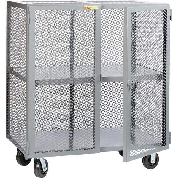 Little Giant - 1 Shelf Mobile Storage Cabinet - Steel, 49" Wide x 27" Deep x 57" High - All Tool & Supply