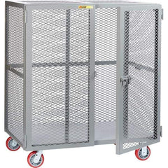 Little Giant - 1 Shelf Mobile Storage Cabinet - Steel, 73" Wide x 33" Deep x 57" High - All Tool & Supply