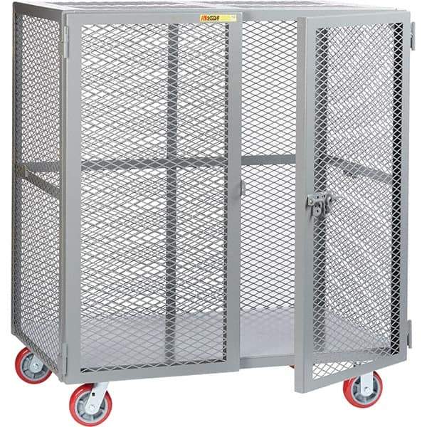 Little Giant - 1 Shelf Mobile Storage Cabinet - Steel, 49" Wide x 33" Deep x 57" High - All Tool & Supply