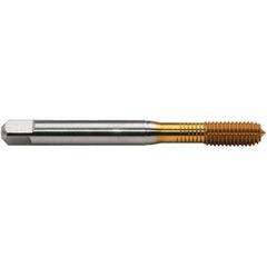 Emuge - #4-40 LK-UNF BT Bottoming Thread Forming Tap - High Speed Steel, TiN Finish, 2.205" OAL, 0.433" Thread Length, Right Hand Thread, Series BU93F300 - All Tool & Supply