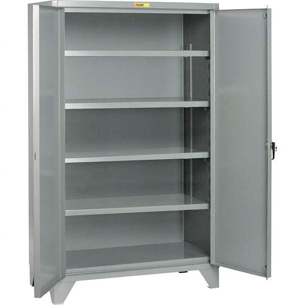 Little Giant - 4 Shelf Storage Cabinet - Steel, 48" Wide x 32" Deep x 78" High - All Tool & Supply