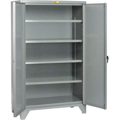 Little Giant - 4 Shelf Storage Cabinet - Steel, 60" Wide x 32" Deep x 78" High - All Tool & Supply