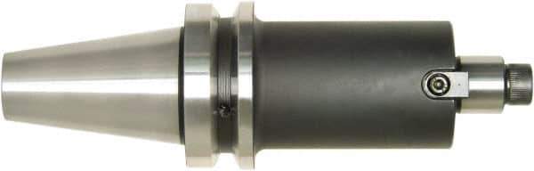 Bilz - BT30 Taper Shank 27mm Pilot Diam Shell Mill Holder - 40mm Flange to Nose End Projection, 58mm Nose Diam, M12 Lock Screw, Through-Spindle Coolant - Exact Industrial Supply