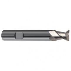 3mm Dia. - 50mm OAL - 45° Helix Bright Carbide End Mill - 2 FL - All Tool & Supply