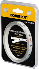 Komelon - Adhesive Tape Measures Length (Inch): 144 Length (Feet): 12.00 - All Tool & Supply