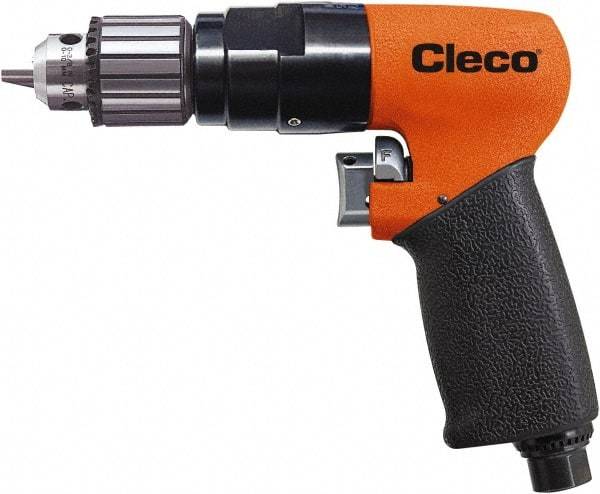 Cleco - 3/8" Reversible Keyed Chuck - Pistol Grip Handle, 1,800 RPM, 0.16 LPS, 20 CFM, 1 hp, 90 psi - All Tool & Supply