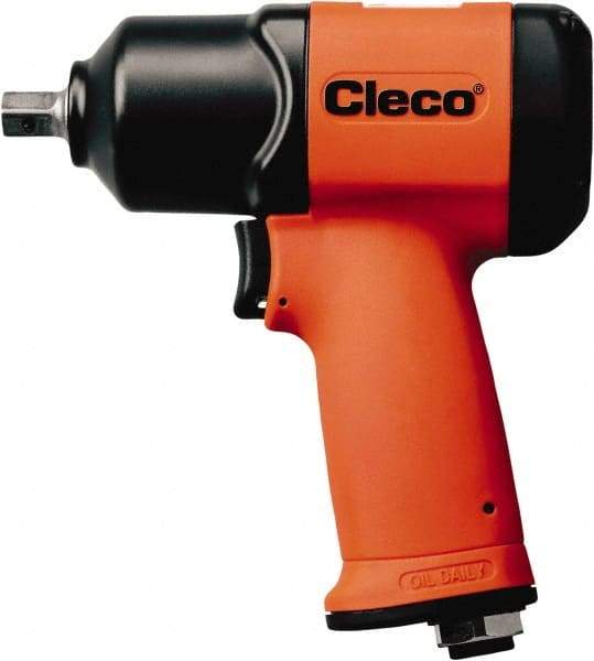 Cleco - 1/2" Drive, 510 RPM, 692 Ft/Lb Torque Impact Wrench - T-Handle, 1,600 IPM, 4.5 CFM, 620 psi, 1/4" NPT Inlet - All Tool & Supply