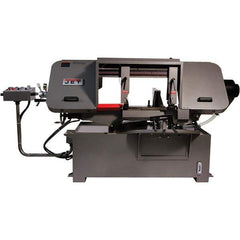 Jet - 19-1/4 x 4" Max Capacity, Semi-Automatic Variable Speed Pulley Horizontal Bandsaw - 90 to 370 SFPM Blade Speed, 230/460 Volts, 45 & 90°, 3 hp, 3 Phase - All Tool & Supply