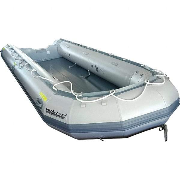 PRO-SAFE - Emergency Preparedness Supplies Type: Rescue Boat Contents/Features: Transom Style; Carry Bag; Foot Pump; (2) Oars; Repair Kit; (2) Aluminum Bench Seats; 12 Person - All Tool & Supply