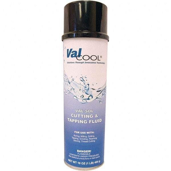 ValCool - Val-Sol, 20 oz Can Cutting & Tapping Fluid - Spray Foam - All Tool & Supply