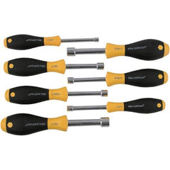 Wiha - 7 Piece, 3/16 to 1/2" Nut Driver Set - Hollow Shaft, Cushion Grip Handle - All Tool & Supply