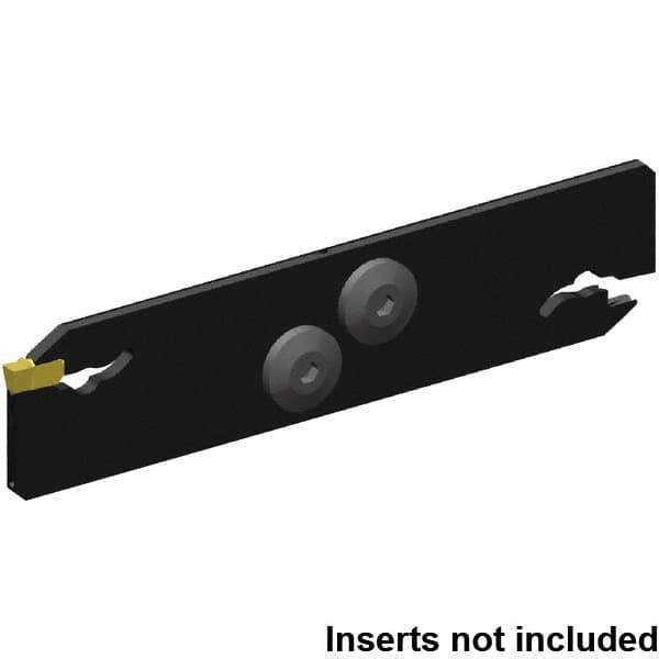 Kennametal - 26mm Blade Height, 3.4mm Blade Width, 110.25mm OAL, Neutral Cut, Double End Indexable Cut-Off Blade - 40mm Max Depth of Cut, EVBS Blade, Beyond Evolution Series - All Tool & Supply