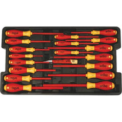 Wiha - 19 Piece Slotted, Phillips, Square & Terminal Xeno Screwdriver Set - Comes in Box - All Tool & Supply