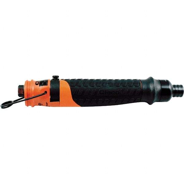 Cleco - 1/4" Bit Holder, 2,300 RPM, Inline Handle Air Screwdriver - 0.3 to 1.6 Ft/Lb Torque, 1/8" Inlet, 11 CFM - All Tool & Supply