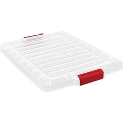 Quantum Storage - Tote & Storage Container Lids For Use With: Quantum Storage Systems - LC191507CL Width (Decimal Inch): 16.5000 - All Tool & Supply