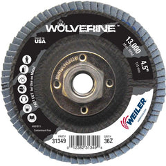 4-1/2″ Vortec Pro Abrasive Flap Disc, Angled, Phenolic Backing, 36Z, 5/8″-11 Arbor Hole - All Tool & Supply