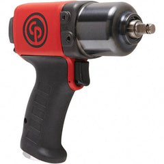 Chicago Pneumatic - 3/8" Drive, 11,500 RPM, 350 Ft/Lb Torque Impact Wrench - Pistol Grip Handle, 24.2 CFM, 90 psi, 1/4" NPT Inlet - All Tool & Supply