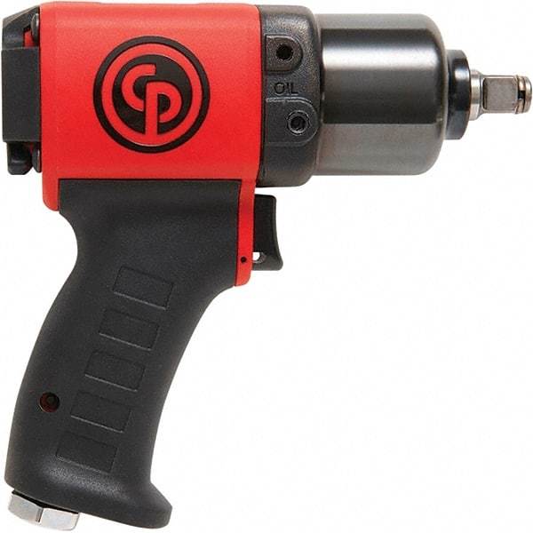 Chicago Pneumatic - 1/2" Drive, 11,500 RPM, 350 Ft/Lb Torque Impact Wrench - Pistol Grip Handle, 24.2 CFM, 90 psi, 1/4" NPT Inlet - All Tool & Supply