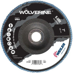 7″ Vortec Pro Abrasive Flap Disc, Angled, Phenolic Backing, 36Z, 7/8″ Arbor Hole - All Tool & Supply