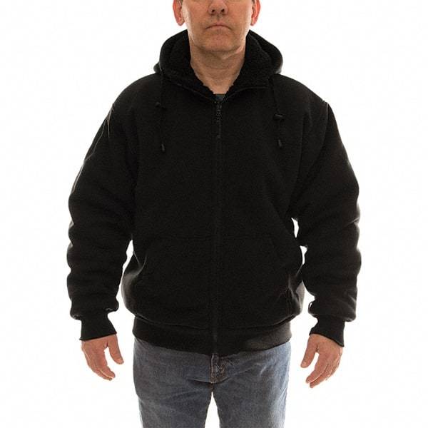 Tingley - Size L Jacket - Black, Polyester & Cotton, Zipper Closure, 44 to 46" Chest - All Tool & Supply