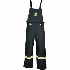 Oberon - Size 2XL, Black, Zippered with Flap, Arc Flash Bib Overall - 50" Chest, Aramid - All Tool & Supply