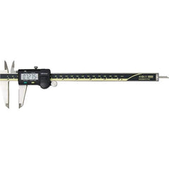 Mitutoyo - 0 to 8" Range 0.01mm Resolution, Electronic Caliper - Steel with 50mm Carbide-Tipped Jaws, 0.001" Accuracy, SPC Output - All Tool & Supply