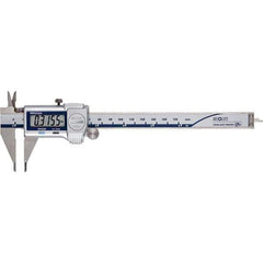 Mitutoyo - 0 to 6" Range 0.01mm Resolution, Electronic Caliper - Steel with 40mm Steel Jaws, 0.001" Accuracy, SPC Output - All Tool & Supply