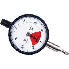 Mitutoyo - 0.06" Range, 30-0-30 Dial Reading, 0.001" Graduation Dial Drop Indicator - 2.24" Dial, 0.079" Range per Revolution, 0.001" Accuracy - All Tool & Supply