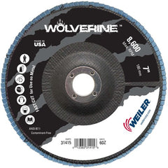 7″ Vortec Pro Abrasive Flap Disc, Flat, Phenolic Backing, 60Z, 7/8″ Arbor Hole - All Tool & Supply