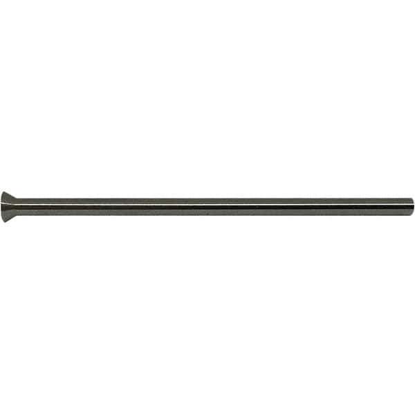 Gibraltar - 0.082" Pin Diam, 0.1476" Head Diam x 0.1033" Head Height, 2-1/2" OAL, Conical Pin - High Speed Steel - All Tool & Supply