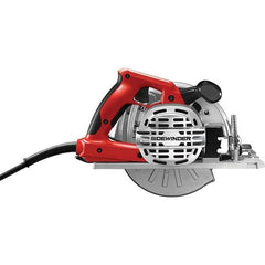 Skilsaw - 15 Amps, 7-1/4" Blade Diam, 5,300 RPM, Electric Circular Saw - 120 Volts, 10' Cord Length, 5/8" Arbor Hole, Left Blade - All Tool & Supply