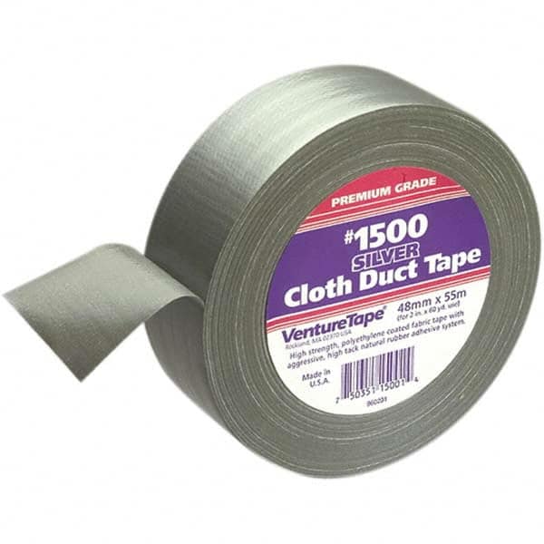 3M - 55m x 48mm x 10 mil Silver Polyethylene Cloth Duct Tape - All Tool & Supply