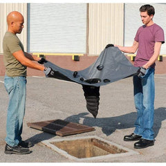 UltraTech - 4' Long x 3' Wide, Nonwoven Polypropylene Geotextile/PVC Drain Guard - Black, Use for Stormwater/Construction Compliance - All Tool & Supply