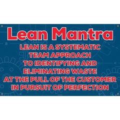 NMC - Banners Message Type: Safety Reinforcement & Motivational Legend: Lean Mantra - All Tool & Supply