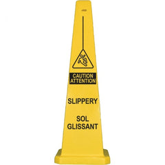 PRO-SAFE - Wet Floor, 12" Wide x 36" High, Polypropylene Cone Floor Sign - All Tool & Supply