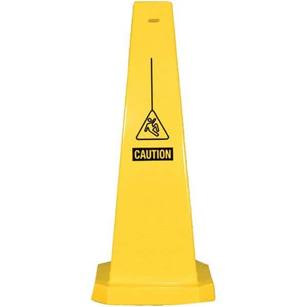 PRO-SAFE - Cone & A Frame Floor Signs Shape: Cone Type: Restroom, Janitorial & Housekeeping - All Tool & Supply