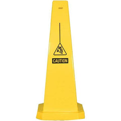 PRO-SAFE - Cone & A Frame Floor Signs Shape: Cone Type: Restroom, Janitorial & Housekeeping - All Tool & Supply