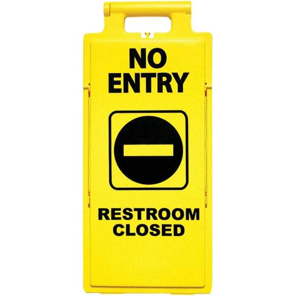 PRO-SAFE - Cone & A Frame Floor Signs Shape: A-Frame Type: Restroom, Janitorial & Housekeeping - All Tool & Supply