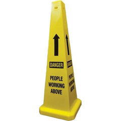 PRO-SAFE - Cone & A Frame Floor Signs Shape: Cone Type: Restroom, Janitorial & Housekeeping - All Tool & Supply