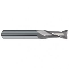 1 Dia. x 5 Overall Length 2-Flute Square End Solid Carbide SE End Mill-Round Shank-Center Cut-Uncoated - All Tool & Supply