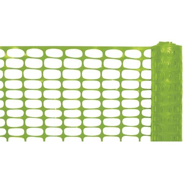 PRO-SAFE - 100' Long x 4' High, Lime Reusable Safety Fence - All Tool & Supply