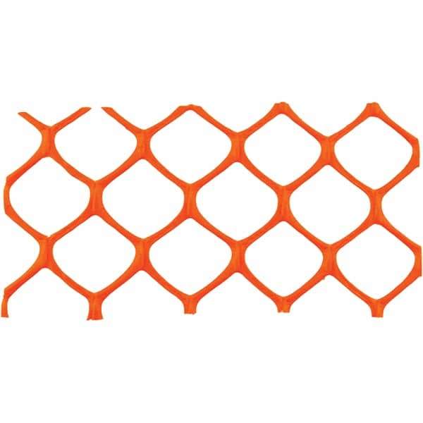 PRO-SAFE - 50' Long x 4' High, Orange Reusable Safety Fence - All Tool & Supply