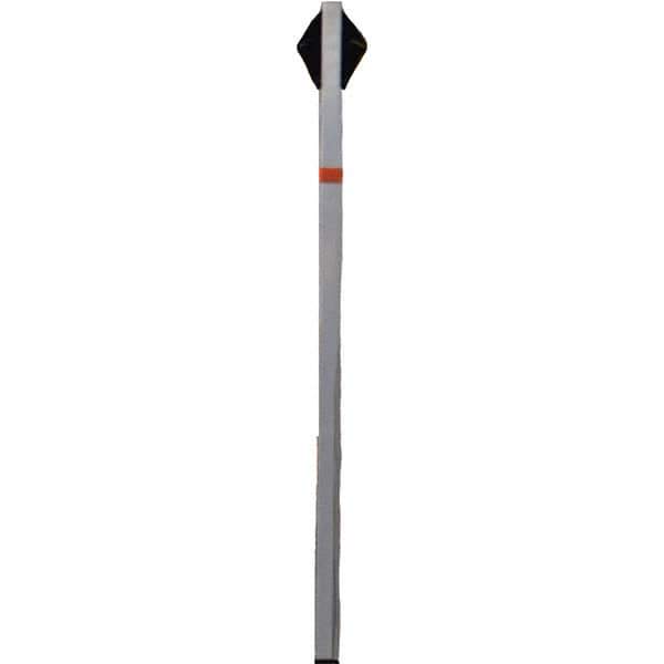 PRO-SAFE - 1-1/2' High, Traffic Sign Mounting Hardware - Aluminum, Compatible with 54" High x 36" Wide Signs, Silver - All Tool & Supply