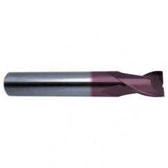 1 Dia. x 4 Overall Length 2-Flute Square End Solid Carbide SE End Mill-Round Shank-Center Cut-Firex - All Tool & Supply