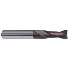 1 Dia. x 5 Overall Length 2-Flute Square End Solid Carbide SE End Mill-Round Shank-Center Cut-Firex - All Tool & Supply