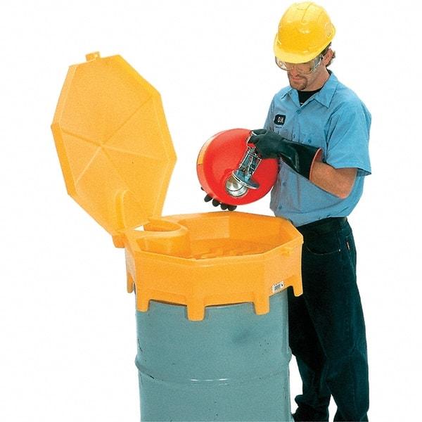 UltraTech - 11" High x 29" Diam, Polyethylene, Funnel with Cover - 5 Gal Drum/Pail Capacity - All Tool & Supply