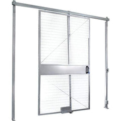 Folding Guard - 4' Wide x 8' High, Sliding Door for Temporary Structures - Welded Wire - All Tool & Supply