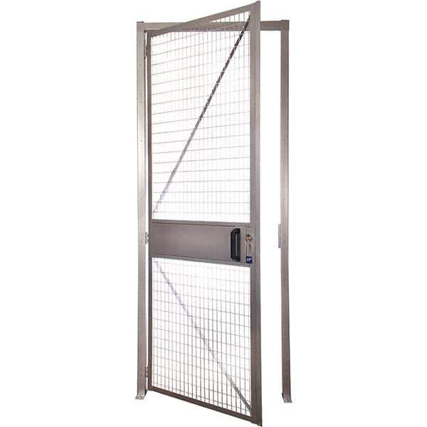 Folding Guard - 3' Wide x 8' High, Hinged Door for Temporary Structures - Welded Wire - All Tool & Supply